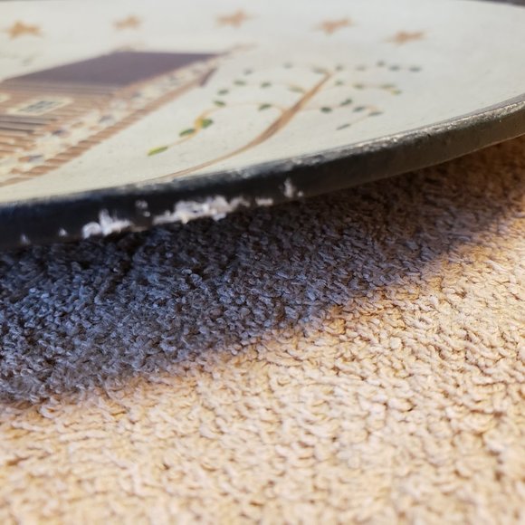 Primitive Country Farm 11.5" Wood Plate Cabin - Picture 9 of 9